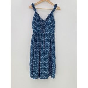 Banana Republic Heritage Collection Blue White Floral‎ Sundress Size 4